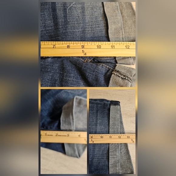 Soho NY&C Womens Blue Jean Shorts with Cuffed Hem and Distressed Details Size 4 - Picture 5 of 6